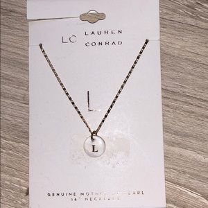 Gold Initial “L” necklace